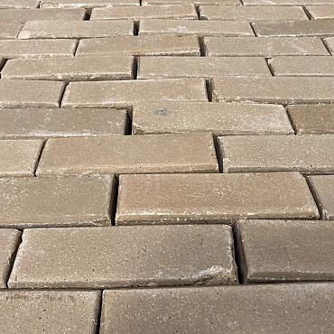 P024, Oude Gebakken Klinkers, ABC-Klinkers, Dikformaat, Geel-Brons