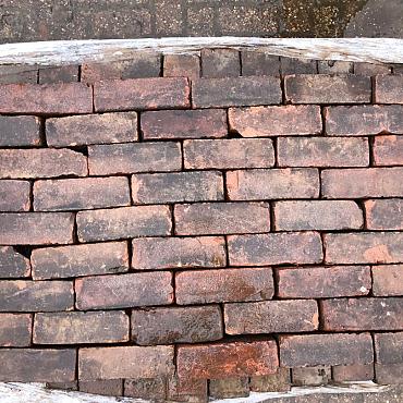 P002, Oude Gebakken Klinkers, Dikformaat, Rood-Bruin