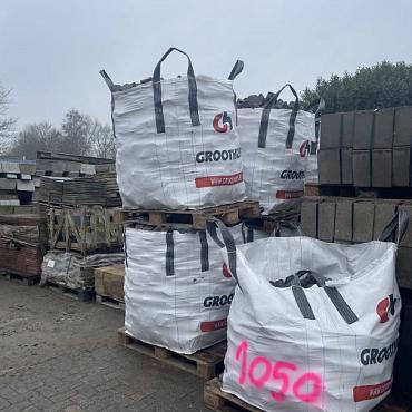 SBP21, Natuursteenkeien, kasseien, Basalt, graniet, 10x10x10 in bigbag