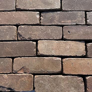 P003, Oude Gebakken Klinkers, Dikformaat, Paars-Bruin