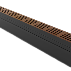 Star Drain 65/100 Lijngoot - Roestbruin (Cortenstalen) 100cm