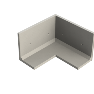 Keerwand CBHX 125 - 200/200X85X125 - BETONGRIJS