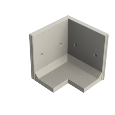 Keerwand CBH 100 - 100/100X60X100 - BETONGRIJS