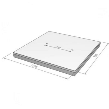 Stelcon N-Pl met vellingskant, gebezemd, 1995x1995x160mm