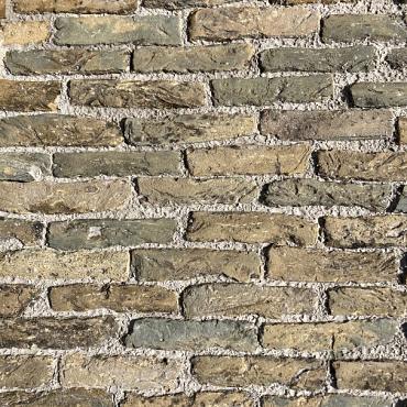 P077, Oude Gebakken Klinkers, Ijseltjes, Waalformaat, Geel