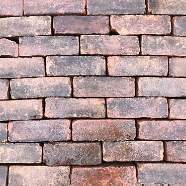 P002, Oude Gebakken Klinkers, Dikformaat, Rood-Bruin