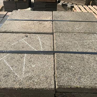 P065, Gebruikte Betontegels, 40x60x5cm, Grijs