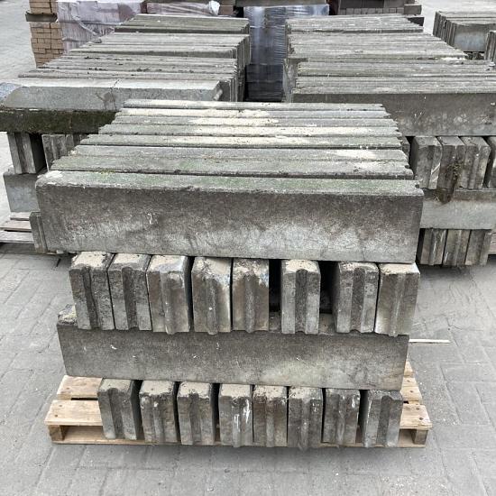 Gebruikte, betonbanden, opsluitbanden, 10x20x100cm (lxbxh)