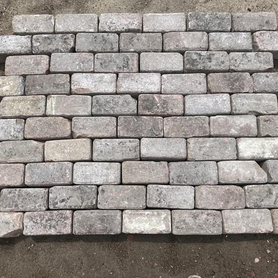 Oude Gebakken Klinkers, Keiformaat, Rood-Bruin