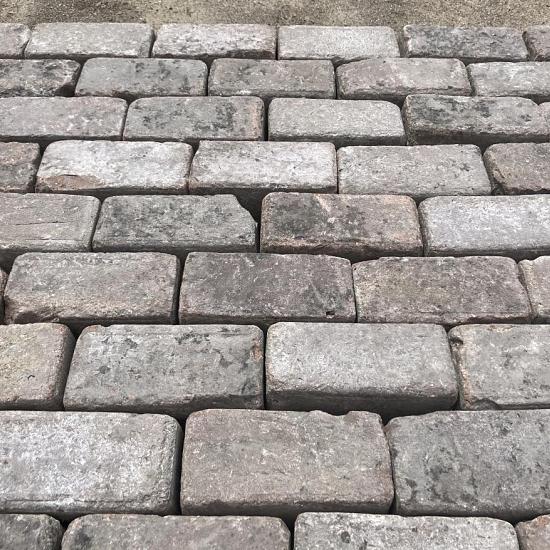 Oude Gebakken Klinkers, Keiformaat, Rood-Bruin