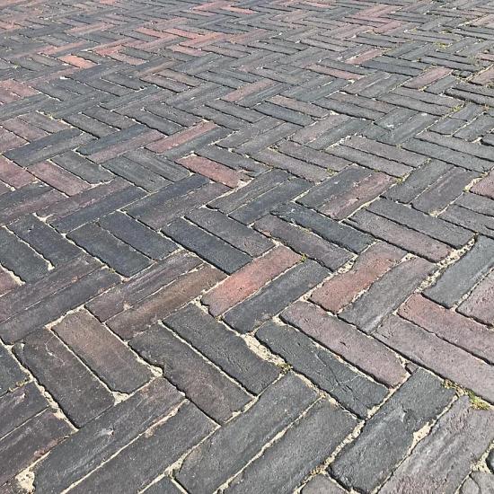 SBP20, Oude Gebakken Klinkers, Dikformaat, Paars-Antraciet