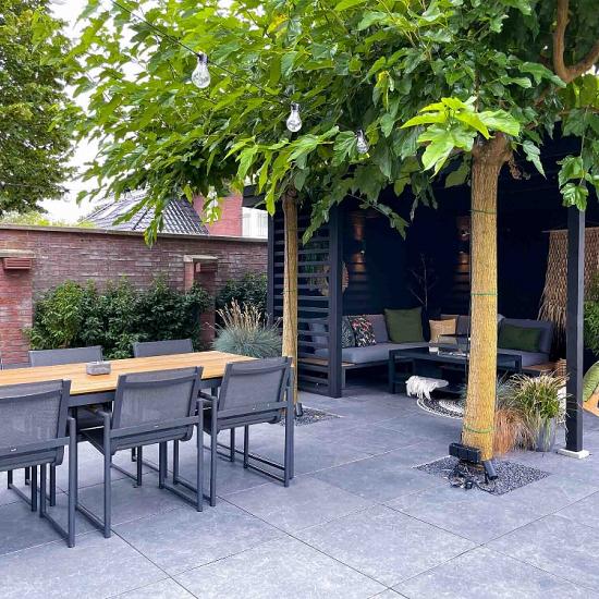 Alpera Marble, Donkergrijs, 70 x 70 x 3,2cm