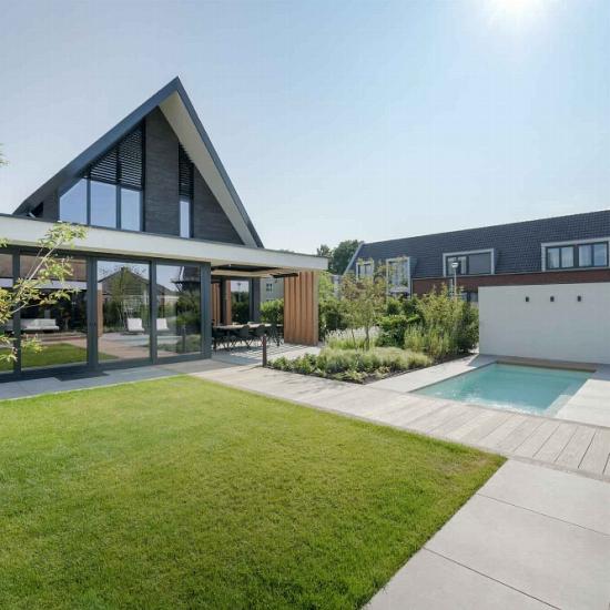 Boston Uni, Lichtgrijs, 70 x 70 x 3,2cm