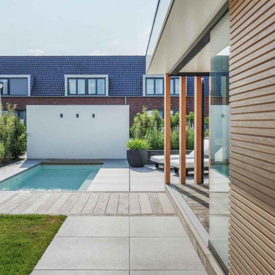 Boston Uni, Lichtgrijs, 70 x 70 x 3,2cm