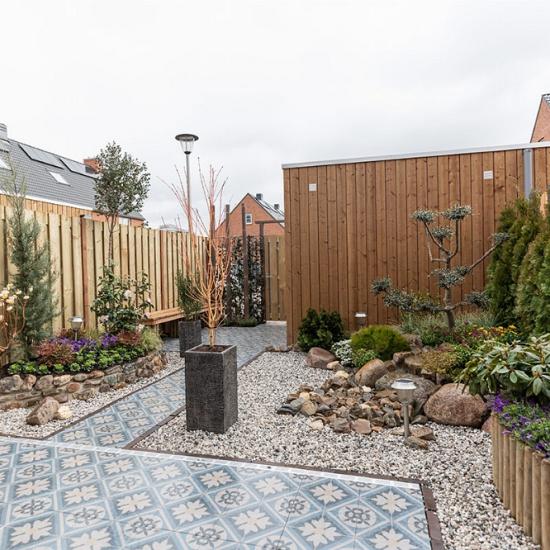 Mosaic Blue, Blauw, 60 x 60 x 3cm