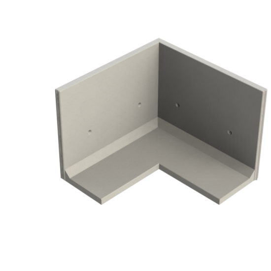 Keerwand CBHX 175 - 200/200X115X175 - BETONGRIJS