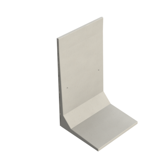 Keerwand CBX 350 - 200X185X350 - BETONGRIJS