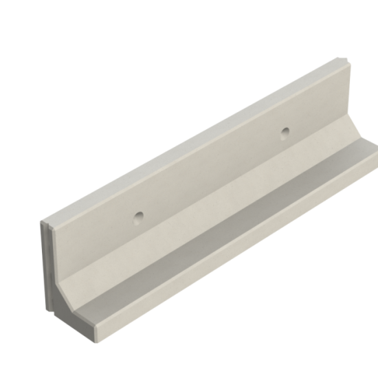 Keerwand CBX 50 - 200X35X50 - BETONGRIJS