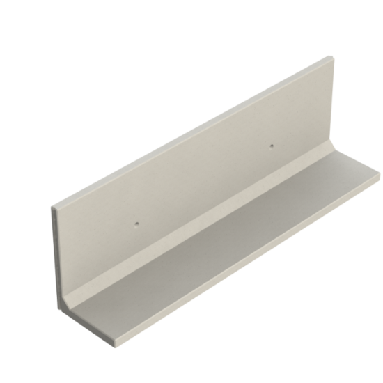 Keerwand CBXX 125 - 400X85X125 - BETONGRIJS