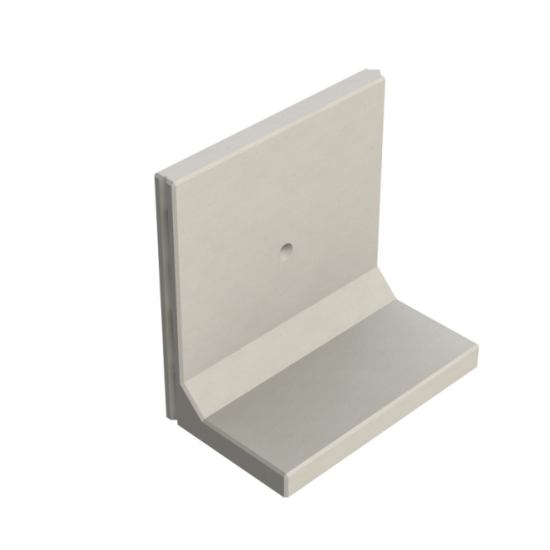 Keerwand CB 100 - 100X60X100 - BETONGRIJS