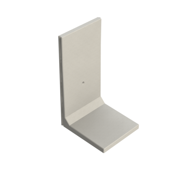 Keerwand CB 200 - 100X115X200 - BETONGRIJS