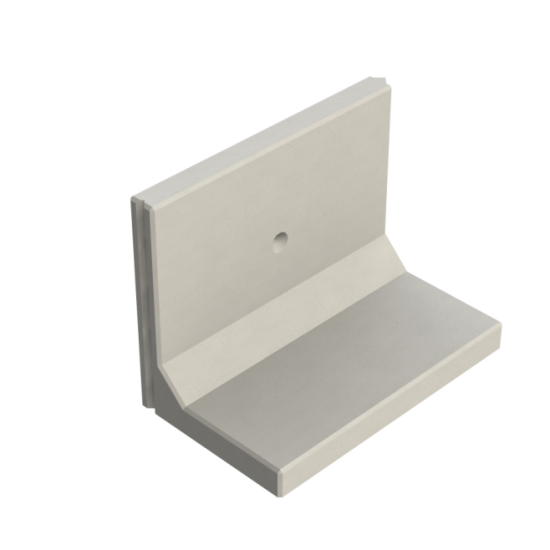 Keerwand CB 75 - 100X60X75 - BETONGRIJS