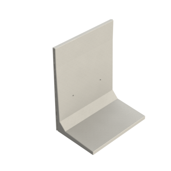 Keerwand CBX 250 - 200X135X250 - BETONGRIJS