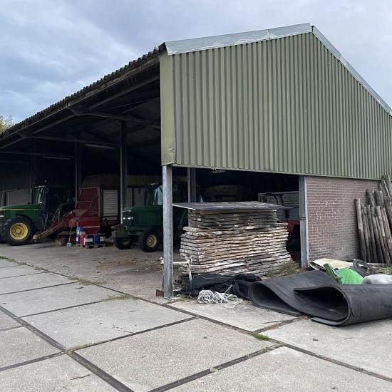 Gebruikte Kapschuur, loods, overkapping, afm. 24x14m1