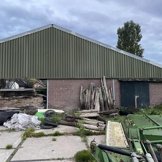 Gebruikte Kapschuur, loods, overkapping, afm. 24x14m1