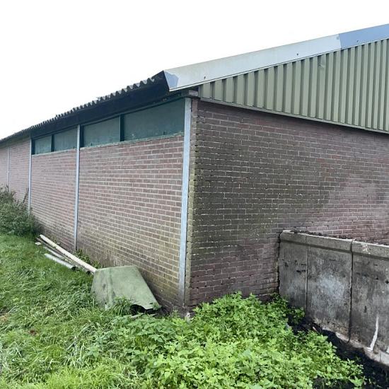 Gebruikte Kapschuur, loods, overkapping, afm. 24x14m1