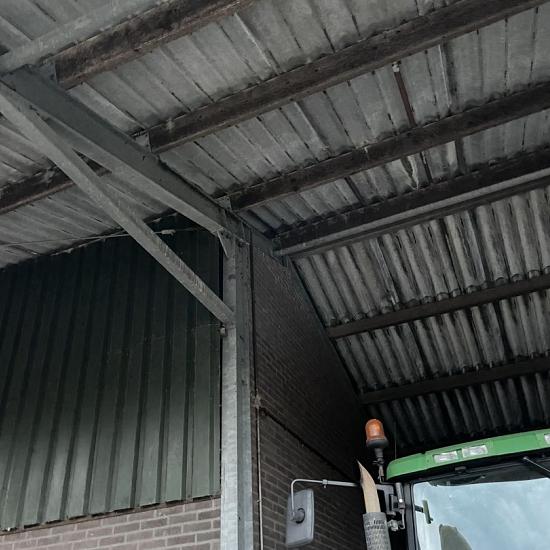 Gebruikte Kapschuur, loods, overkapping, afm. 24x14m1