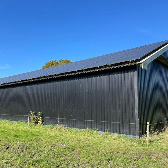 Nette Kapschuur, loods, overkapping, afm. ca. 50x10x4m1