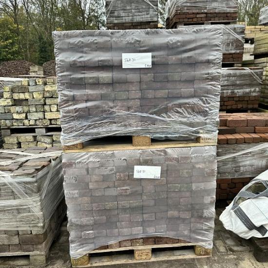 SBP31, Gebakken Klinkers, Platkeiformaat, Rood-Bruin
