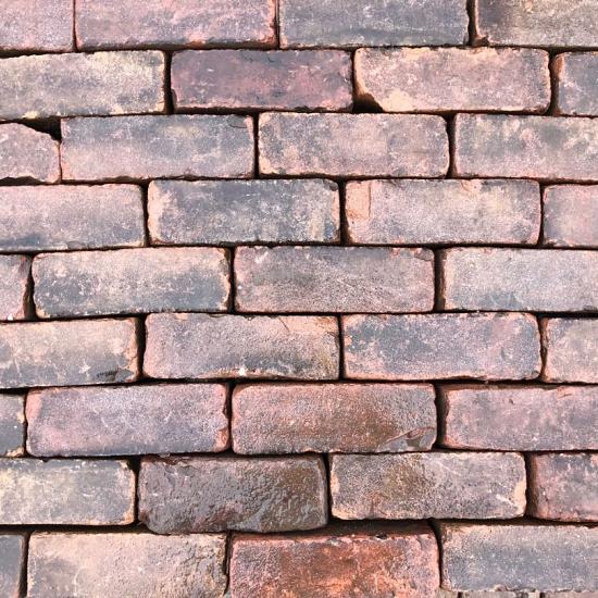 P002, Oude Gebakken Klinkers, Dikformaat, Rood-Bruin