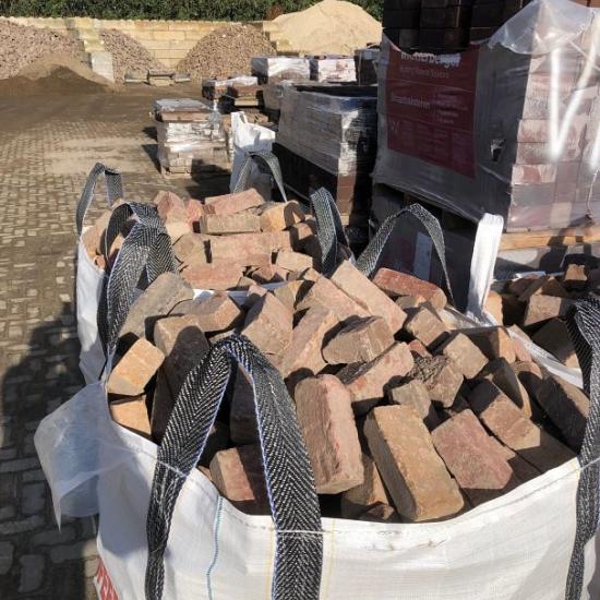 SBP12, Oude Gebakken Klinkers, Dikformaat, Carbon, Mix