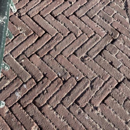 SBP33, Oude Gebakken Klinkers, Ijselformaat, Rood-Bruin