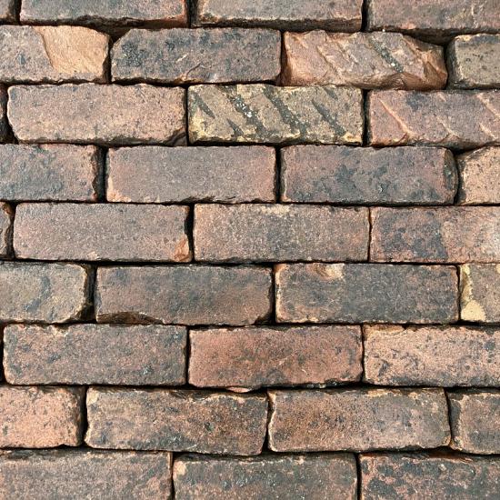 V06, Oude Gebakken Klinkers, Dikformaat, Rood-Bruin, OB