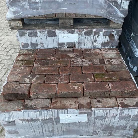 SBP16, Gebakken Klinkers, Platkeiformaat, Rood-Oranje