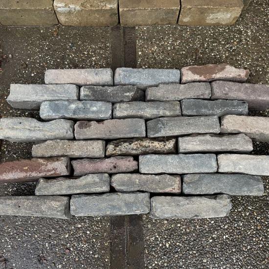 SBP36, Gebakken Klinkers, Waalformaat, Antiek, Donker Genuanceerd