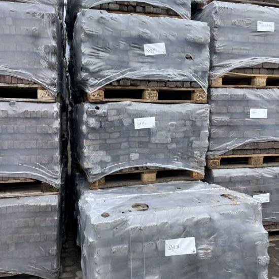 SBP36, Gebakken Klinkers, Waalformaat, Antiek, Donker Genuanceerd