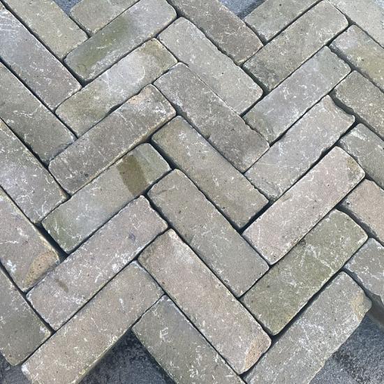 SBV10, Oude gebakken klinkers, Dikformaat Geel Brons