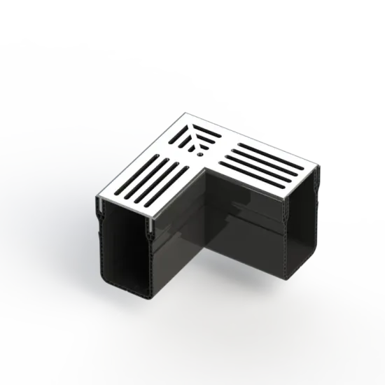 Star Drain 65/100 Hoekstuk - Grijs (Aluminium)