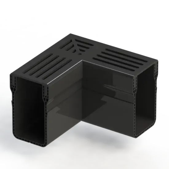 Star Drain 65/100 Hoekstuk - Zwart (Aluminium)