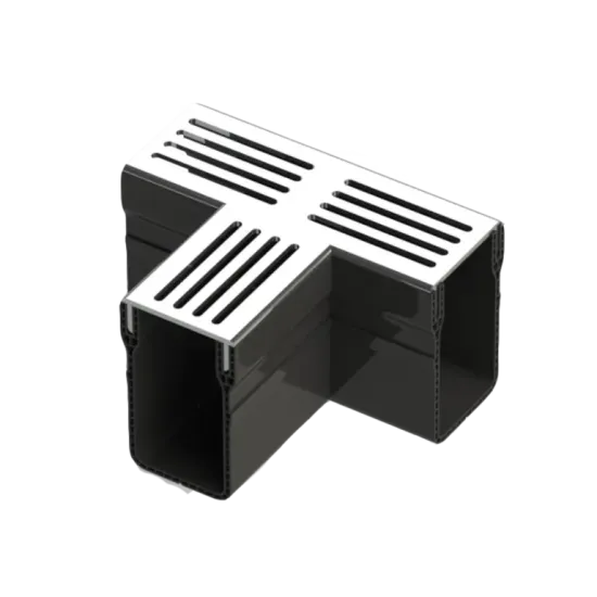 Star Drain 65/100 T-stuk - Grijs (Aluminium)