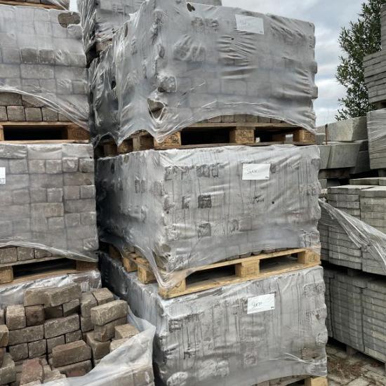 SBP35, Oude Gebakken Klinkers, Keiformaat, Rood-Bruin