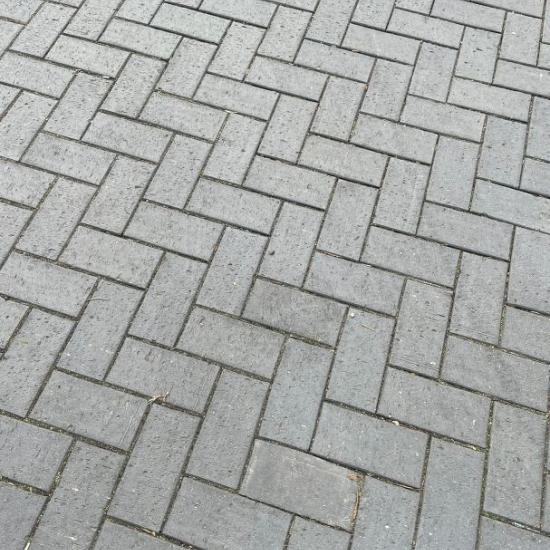 Oude gebakken klinkers, Keiformaat Antraciet WVOR