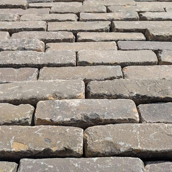 V41, Oude Gebakken Klinkers, Waalformaat, Geel-Brons