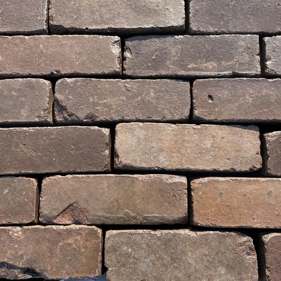 P003, Oude Gebakken Klinkers, Dikformaat, Paars-Bruin