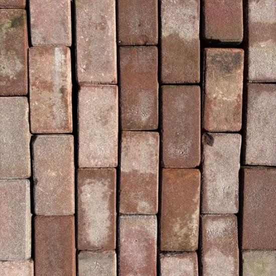 PP01, Gebakken Klinkers, Keiformaat, Rood-Bruin