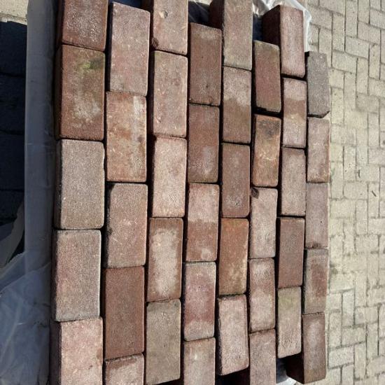 PP01, Gebakken Klinkers, Keiformaat, Rood-Bruin